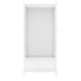 GRADE A1 -  White Double Wardrobe with Drawers - Florentine