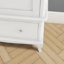 GRADE A1 -  White Double Wardrobe with Drawers - Florentine