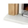 GRADE A1 - Adam Beaumont Fireplace Suite in Oak with Eclipse Electric Fire in Chrome