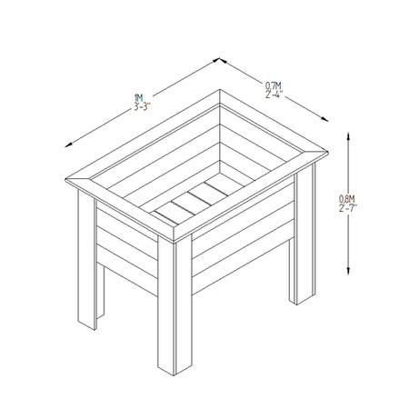 Forest Deep Root Planter - 1m  