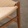 ONLY OPENED - Set of 2 Brown Wishbone Back Dining Chairs - Sloan - Caspian House
