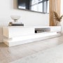 ONLY OPENED - Evoque LED White High gloss TV Unit with Lower Lighting