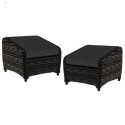 A1/FTR041-FO-B ONLY OPENED - Pair of Footstools - Aspen