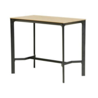 GRADE A1 - Black Outdoor Bar Height Table - Como