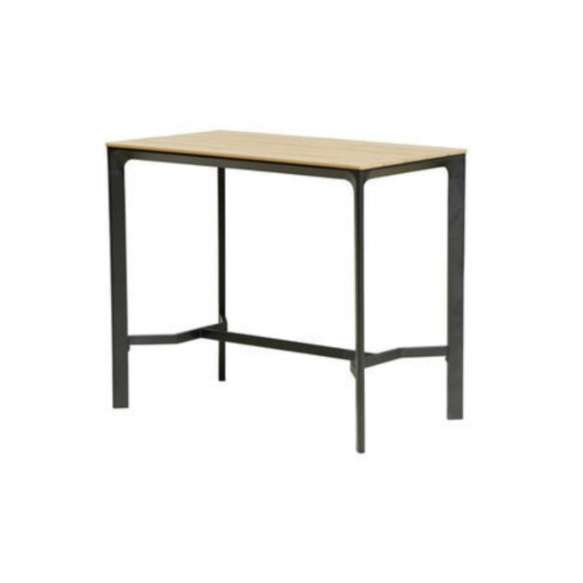 ONLY OPENED - Black Outdoor Bar Height Table - Como