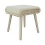 GRADE A1 - 8 Seater Beige Garden Corner Sofa Set with Rope Effect with Matching Dining Table and Parasol 