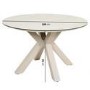 GRADE A1 - 4 Seater Beige Rope Round Garden Dining Set