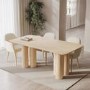 ONLY OPENED - Pillar Oak Dining Table -  Gianna