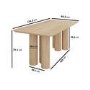 ONLY OPENED - Pillar Oak Dining Table -  Gianna