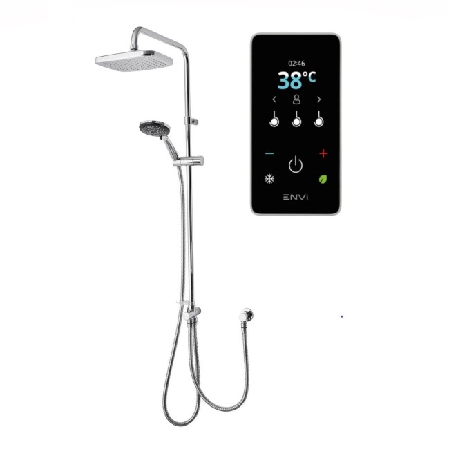 Triton ENVi 9.0kW Electric Shower With DuElec&reg; Shower Kit - Chrome