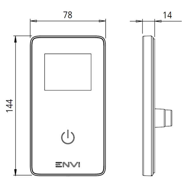 Triton ENVi 10.5kW Electric Shower With DuElec Shower Kit - Silver