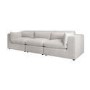 Beige Boucle 4 Seater Sofa - Hudson