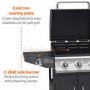 Boss Grill Georgia Classic - 3 Burner Gas BBQ Grill with Side Burner - Black