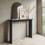 ONLY OPENED - Slim & Narrow Black Oak Console Table - Jarel