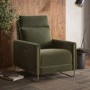 ONLY OPENED - Olive Green Velvet Electric Recliner Chair with USB - Joni