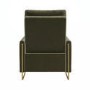ONLY OPENED - Olive Green Velvet Electric Recliner Chair with USB - Joni
