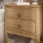 ONLY OPENED - Light Wood 2 Drawer Bedside - Josephine
