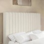 GRADE A1 - Cream Fabric Double Side-Lift Ottoman Bed - Khloe