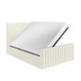GRADE A1 - Cream Fabric Double Side-Lift Ottoman Bed - Khloe