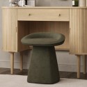 A1/KOA003 GRADE A1 - Green Chenille Swivel Dressing Table Stool - Koda