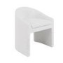 ONLY OPENED - Upholstered Ivory boucle Curved Tub dining chair - Kelsey