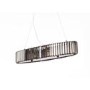 GRADE A1 - Box Opened Oval Ceiling Light with Smoked Crystals