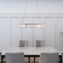 GRADE A1 - Box Opened Oval Ceiling Light with Smoked Crystals