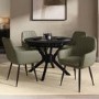 ONLY OPENED - Set of 2 Sage Green Faux Leather Dining Chairs - Logan