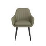 ONLY OPENED - Set of 2 Sage Green Faux Leather Dining Chairs - Logan