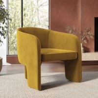 ONLY OPENED - Mustard Velvet Accent Chair - Lyanna
