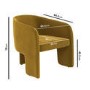 ONLY OPENED - Mustard Velvet Accent Chair - Lyanna