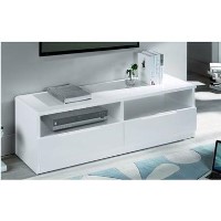 GRADE A1 - Manhattan High Gloss 2 Drawer Media Unit