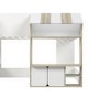 GRADE A1 - White and Oak Mid Sleeper Cabin bed with Storage - Marcel