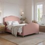 GRADE A1 - Pink Upholstered Double Side-Lift Ottoman Storage Bed with Legs - Marie