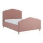 GRADE A1 - Pink Upholstered Double Side-Lift Ottoman Storage Bed with Legs - Marie