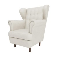 ONLY OPENED - Cream Boucle Wingback Armchair - Martha