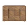 ONLY OPENED - Wide Walnut Mid-Century Chest of 6 Drawers with Parquet Finish – Nikita
