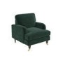 ONLY OPENED - Dark Green Velvet Armchair - Payton