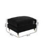 ONLY OPENED - Payton Footstool in Sunningdale jet