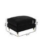 ONLY OPENED - Payton Footstool in Sunningdale jet
