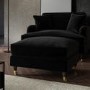 ONLY OPENED - Payton Footstool in Sunningdale jet