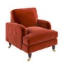 ONLY OPENED - Payton Orange Velvet Armchair