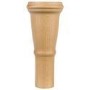 ONLY OPENED - Set of 4 Light Oak Seat Legs without Castors - Payton