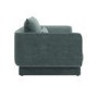 ONLY OPENED - Blue Chenille Armchair with Cushion - Ramses 