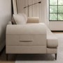 ONLY OPENED - Beige Fabric 3 Seater Sofa - Rosie