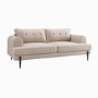 ONLY OPENED - Beige Fabric 3 Seater Sofa - Rosie