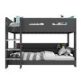 GRADE A1 - Sky Bunk Bed in Dark Grey - Ladder Can Be Fitted Either Side!