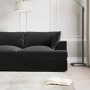 ONLY OPENED - Dark Grey Velvet Left Hand L Shaped Sofa - Seats 4 - August