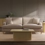 ONLY OPENED - Beige Woven Fabric 4 Seater Sofa - Payton