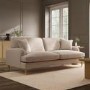 ONLY OPENED - Beige Woven Fabric 4 Seater Sofa - Payton